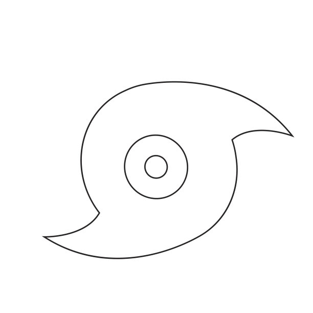 飓风图标插画设计图片下载