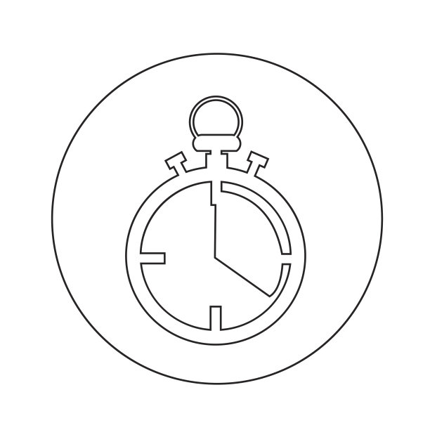秒表图标插图设计图片下载