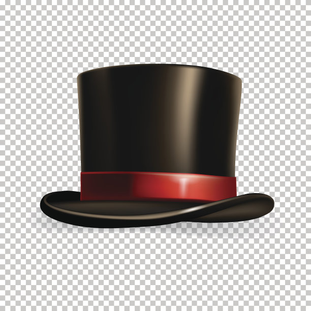 矢量现实圆柱帽隔离在透明的背景。图片下载