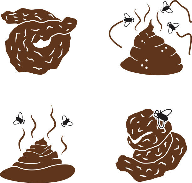 狗屎图标-四种变体图片下载
