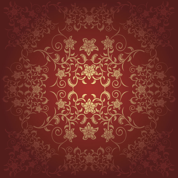 鲜花巴洛克背景图片下载