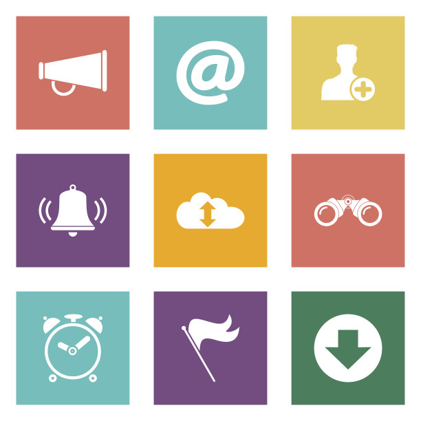 网页设计和移动应用的图标。图片下载