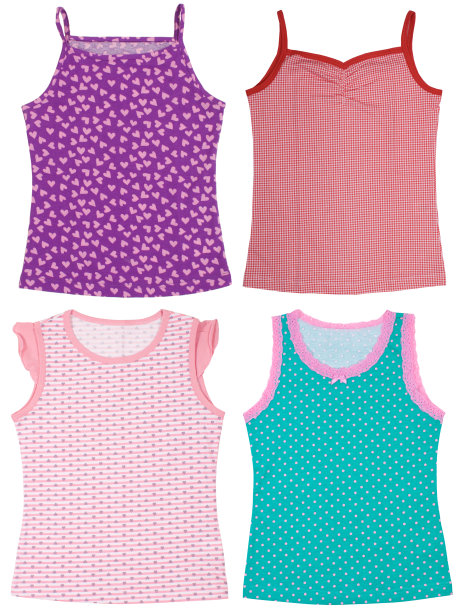 一组孤立在白色背景上的女性衬衫图片下载