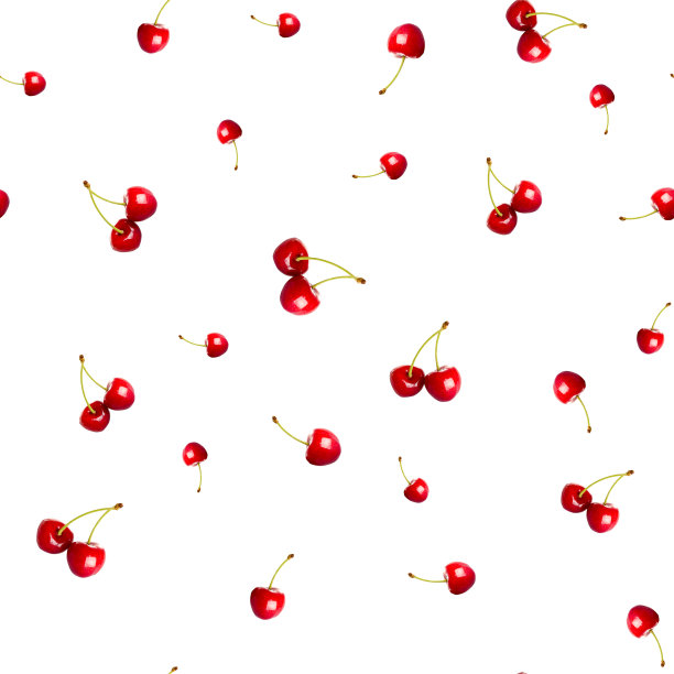 无缝图案樱桃浆果图片下载