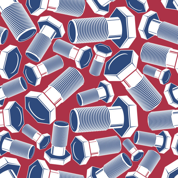螺栓3d无缝模式。创造性的向量背景图片下载