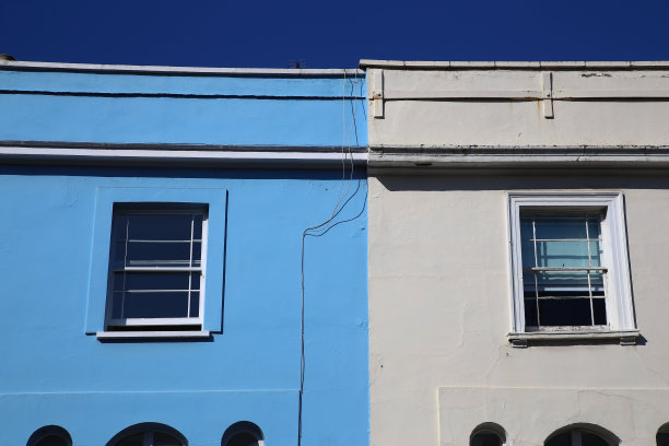 阳光明媚的现代立面图片下载