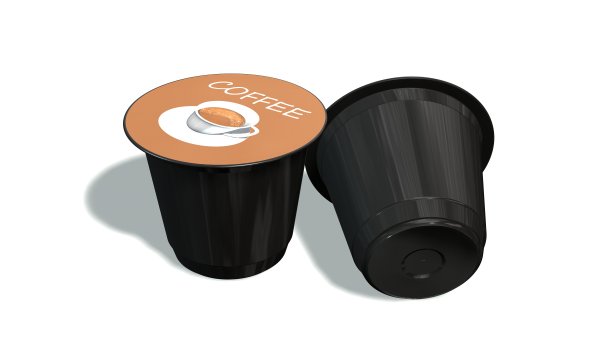 咖啡机胶囊隔离白色图片下载