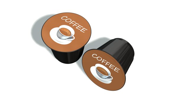 咖啡机胶囊隔离白色图片下载