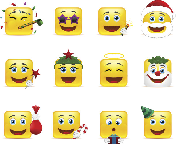 有趣的节日贴纸图片下载