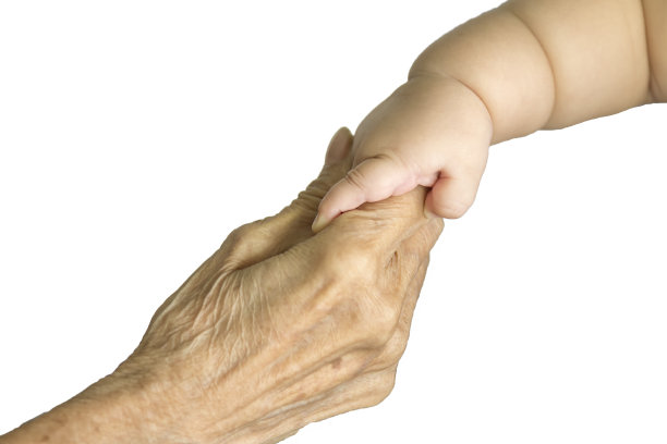 老人和婴儿图片下载