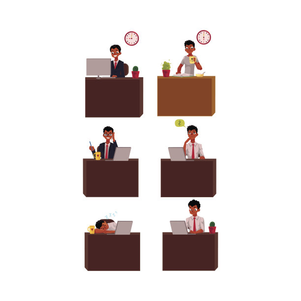 黑人，非裔美国商人，工作日，办公室，商业情况图片下载