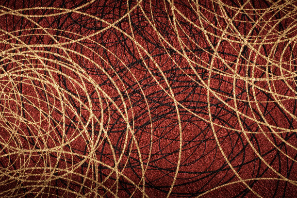 铜色背景与金色的圆线图片下载