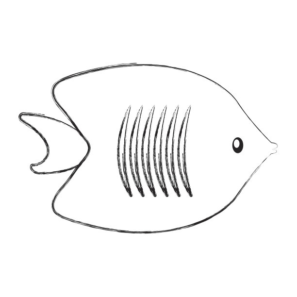 海洋鱼类海洋生命矢量插画平面设计图片下载