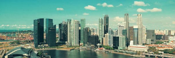 新加坡的天际线图片下载