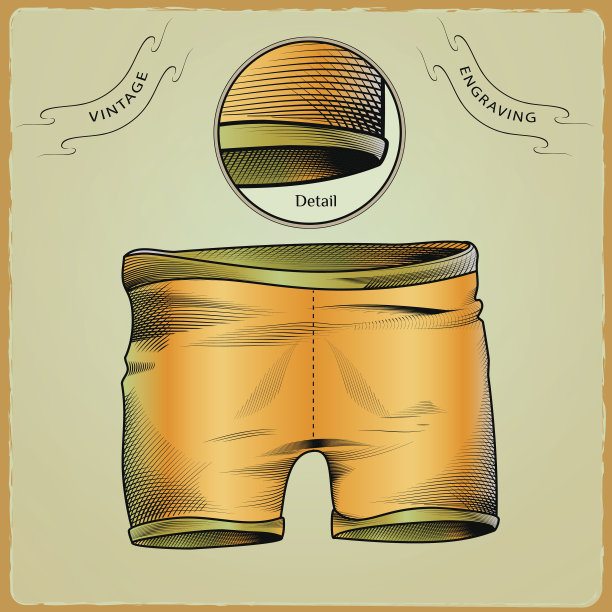 游泳的衣服。雕刻风格5图片下载