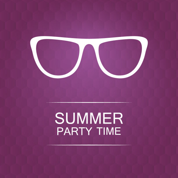 摘要夏季派对卡片，传单，海报或封面模板图片下载