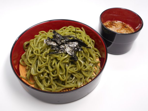 粉状绿茶乌冬面图片下载