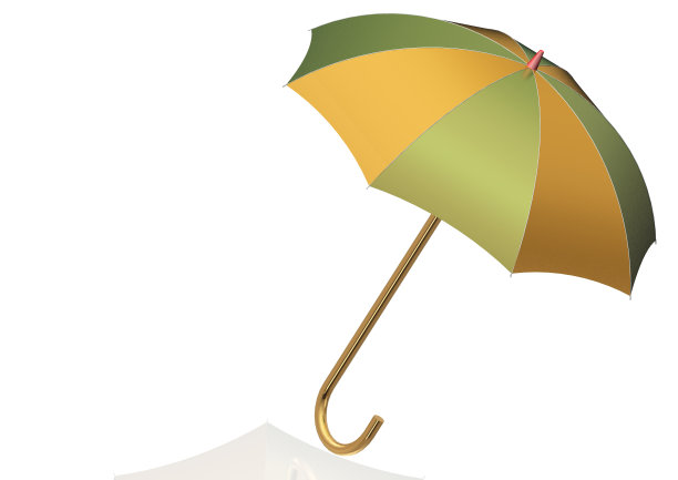雨伞孤立在白色上图片下载
