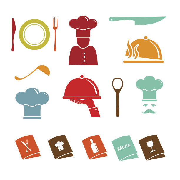 厨房矢量图标集图片下载