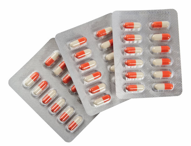 泡罩包装的药片图片下载