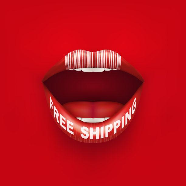 背景的女人嘴与标签和嘴唇图片下载