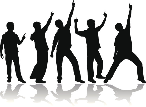 一个男人的剪影图片下载