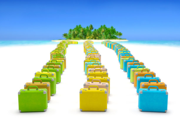 旅行的行李箱图片下载