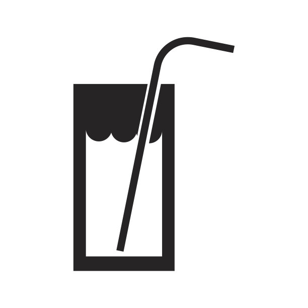 黑色图标玻璃果汁卡通图片下载