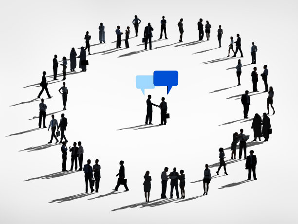 一组业务人员相互沟通图片下载