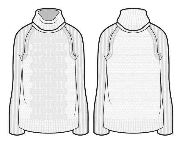 白色的针织毛衣图片下载