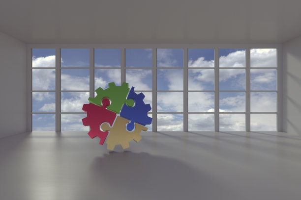 在房间里拼图图片下载