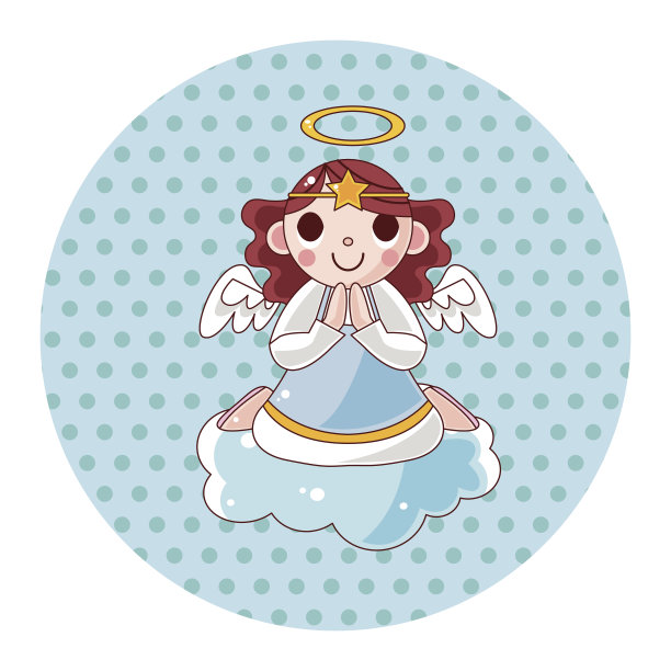 天使的主题元素图片下载