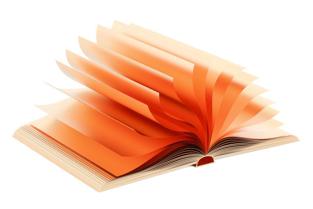 打开金色的书，3D渲染孤立在白色的背景图片下载
