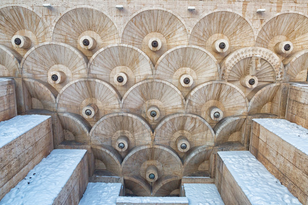 冬季的埃里温瀑布复合体图片下载