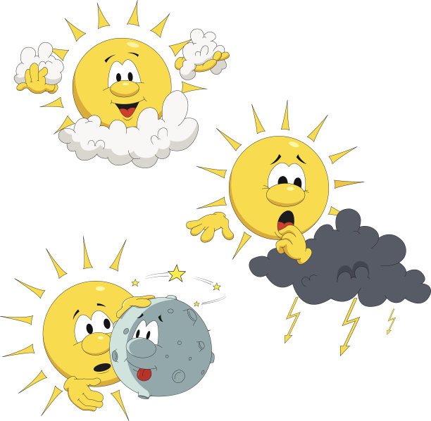 卡通的太阳图片下载