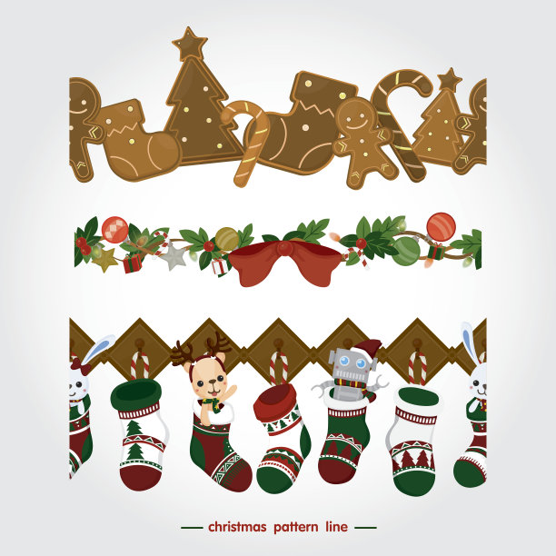 圣诞节的图案装饰。图片下载