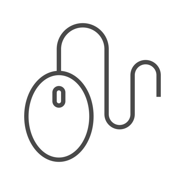 电脑鼠标线条图标图片下载