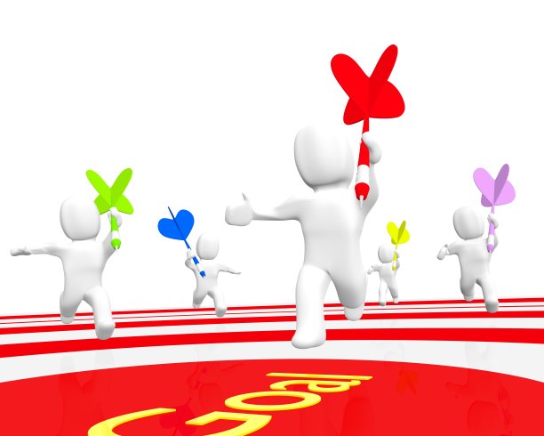 人们为目标竞争图片下载