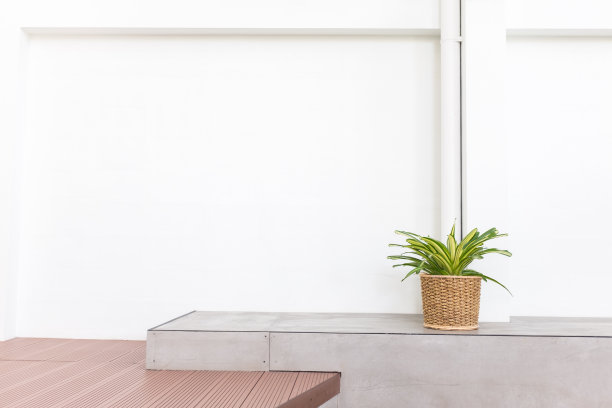 花盆和休闲空间图片下载