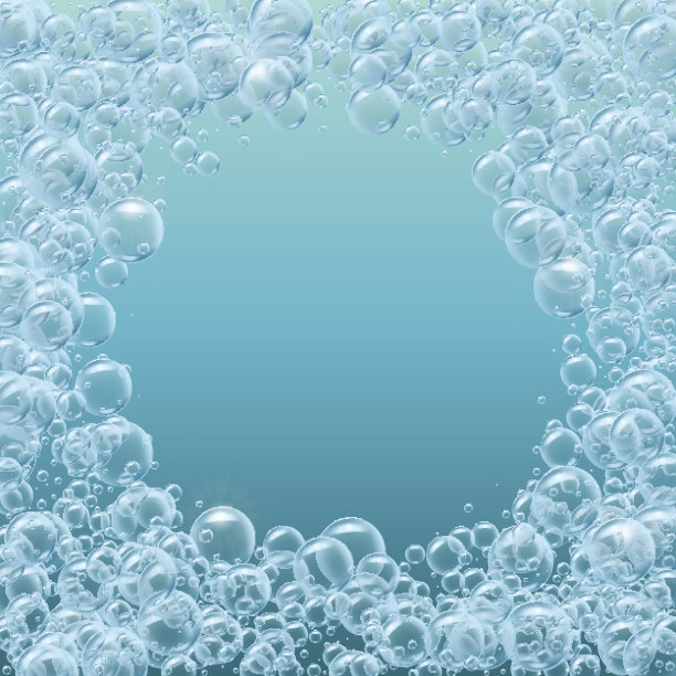 真实的水泡背景图片下载