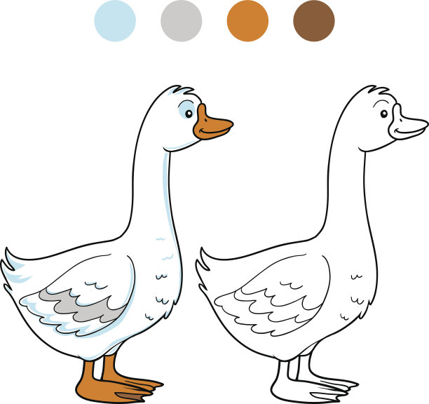 彩色书(鹅)图片下载