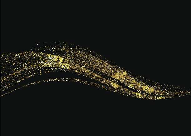 黄金闪闪发光的背景。素材图片