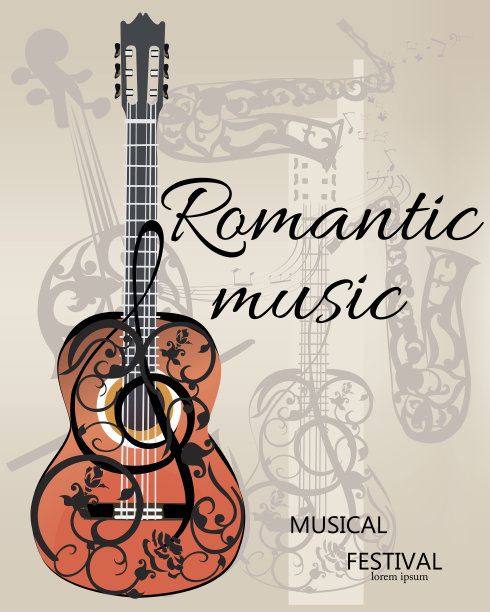 抽象的音乐背景。图片下载