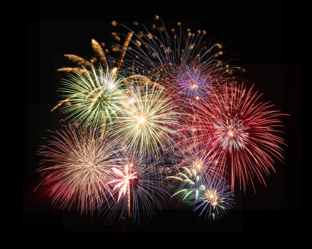 夜空中的烟花图片下载