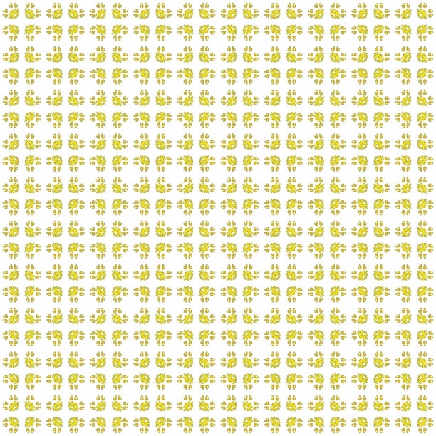 无缝纹理与三维渲染抽象分形黄色图案图片下载