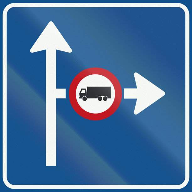 荷兰路牌L10 -提前显示交通信息的方向图片下载
