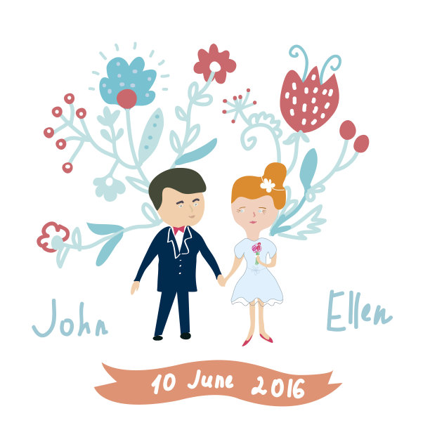 婚礼请柬搞笑卡片图片下载