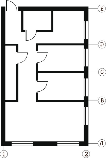 公寓平面图孤立在白色背景上图片下载