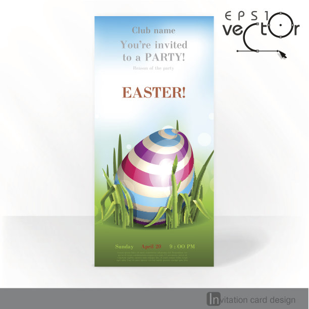 复活节背景与蛋在草。图片下载