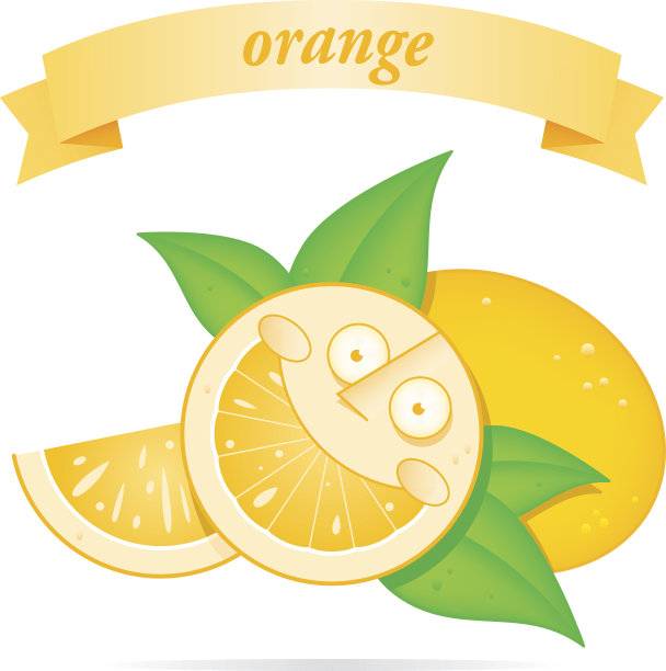 橙色的字符图片下载